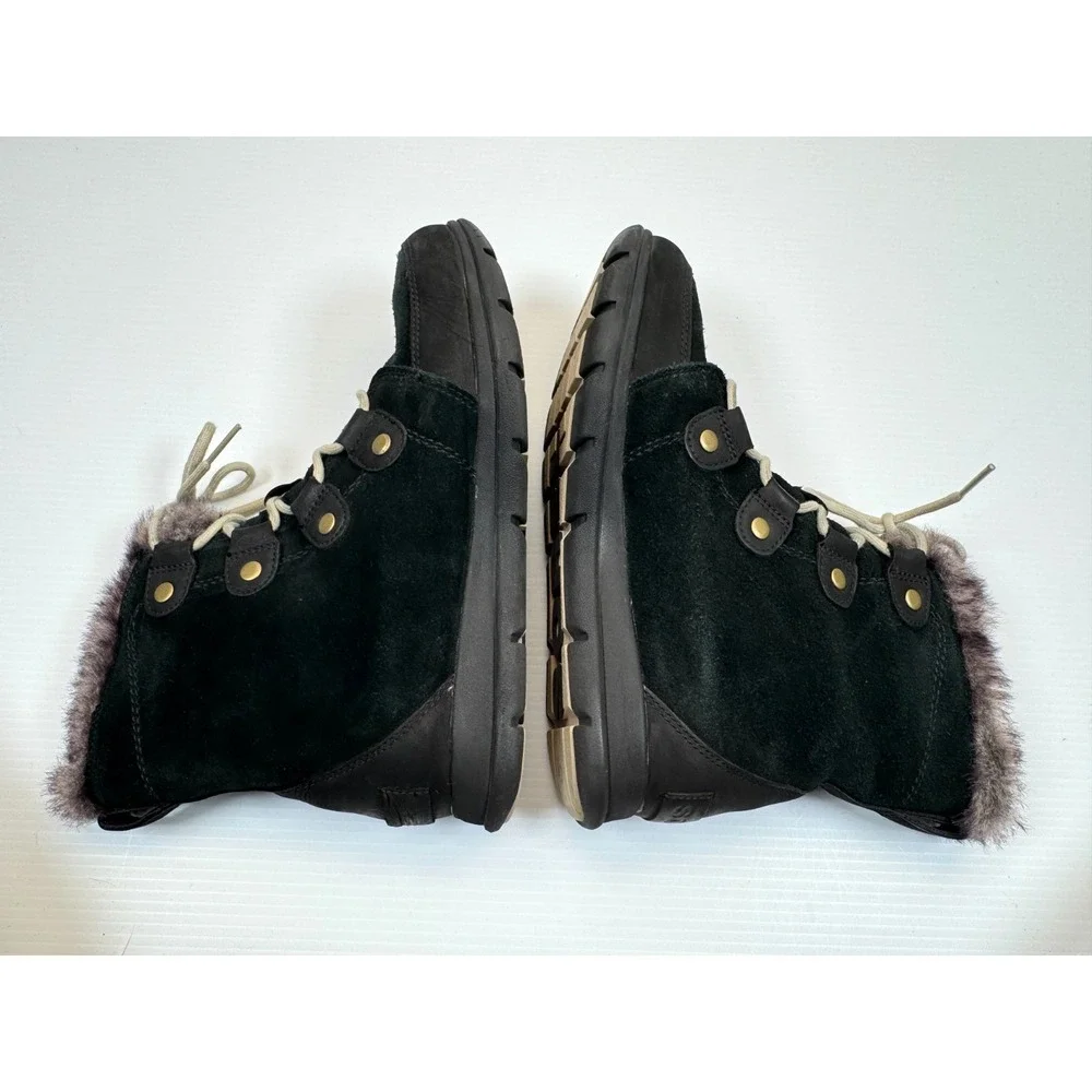 Sorel Explorer Joan Waterproof Winter Boots Women 10 Suede‎ Lace-up